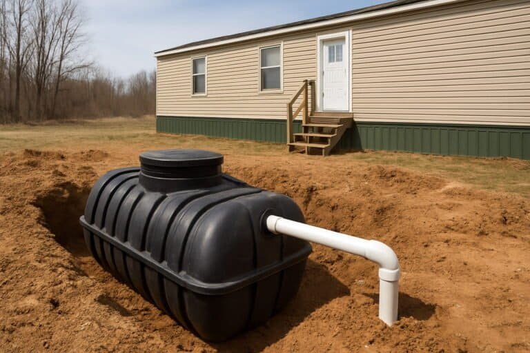 Temporary Septic Tank for Mobile Home