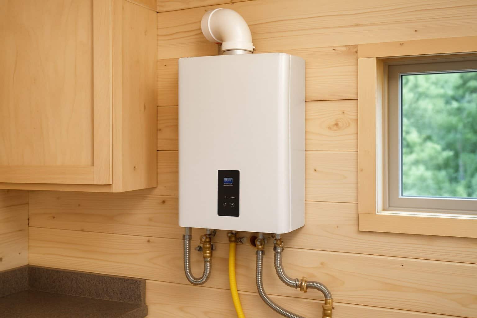 Image showcasing Tiny House Tankless Water Heater: Best Types, Costs, Installation ...