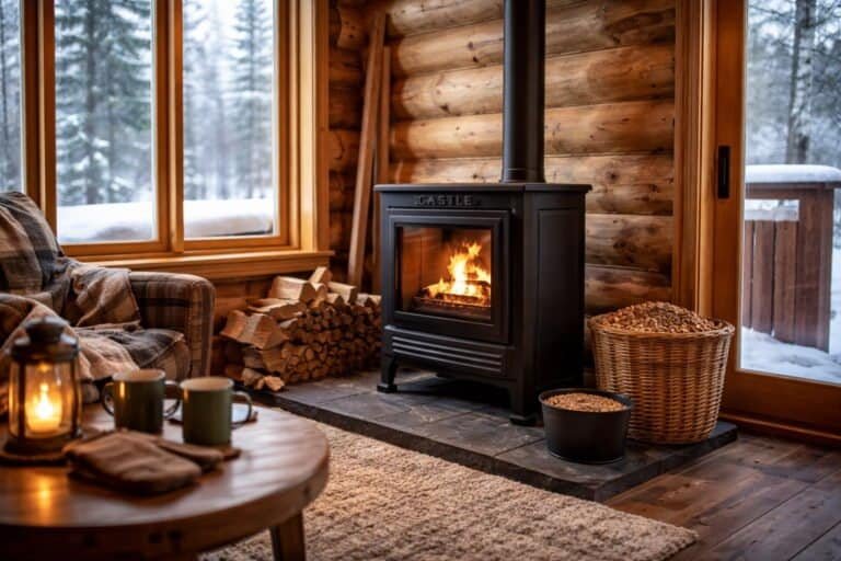 Castle Pellet Stove for Small Cabin