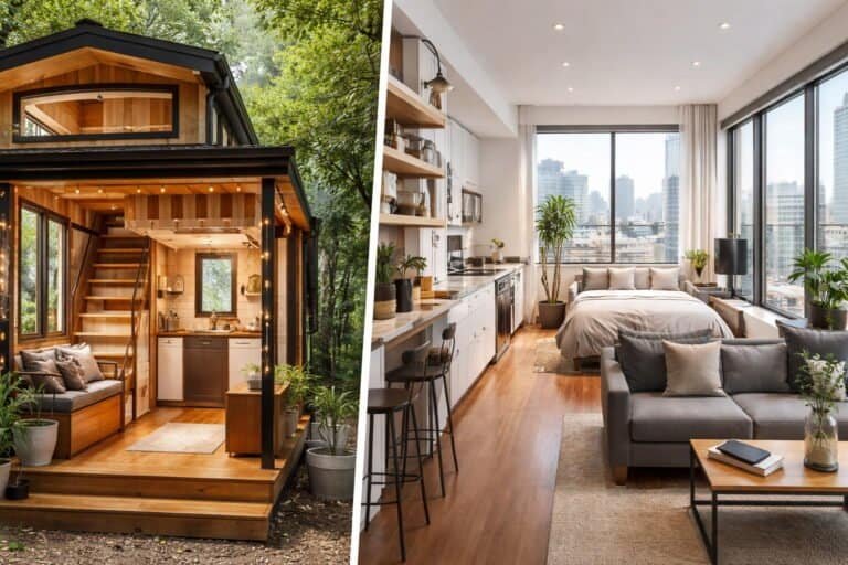 Tiny House Living vs Studio Apartment Space