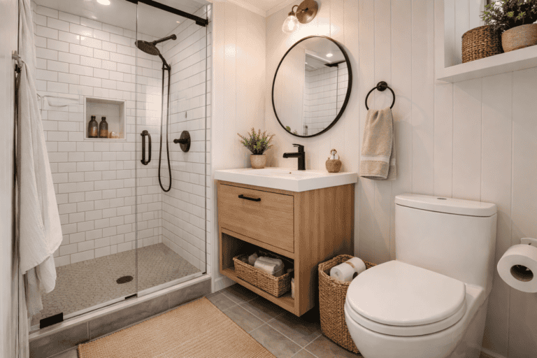 Standard Fixture Sizes for Tiny Home Bathroom