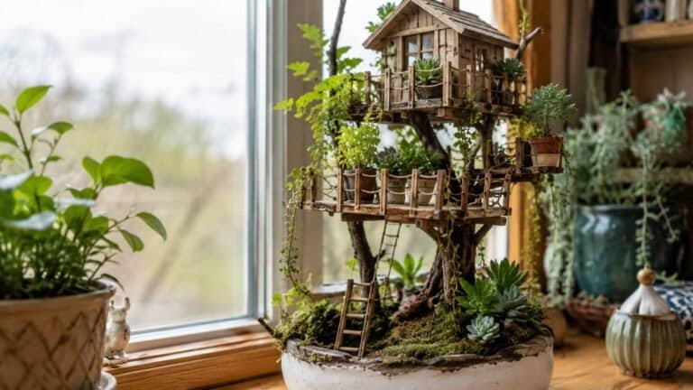 Tiny Tree Houses for Plants