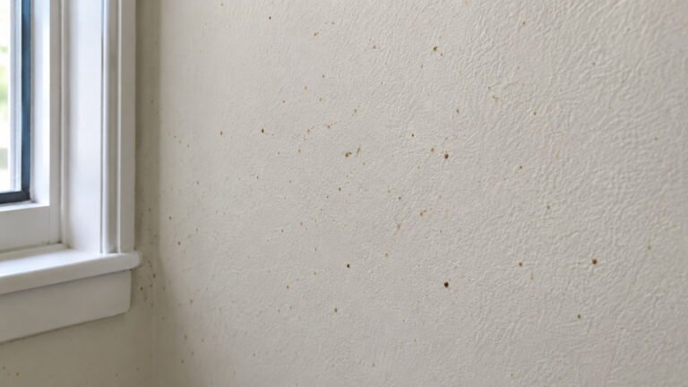 Tiny Brown Spots on Walls in House